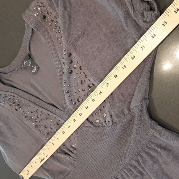 Dots Gray Midi Dress - Picture 6 of 9